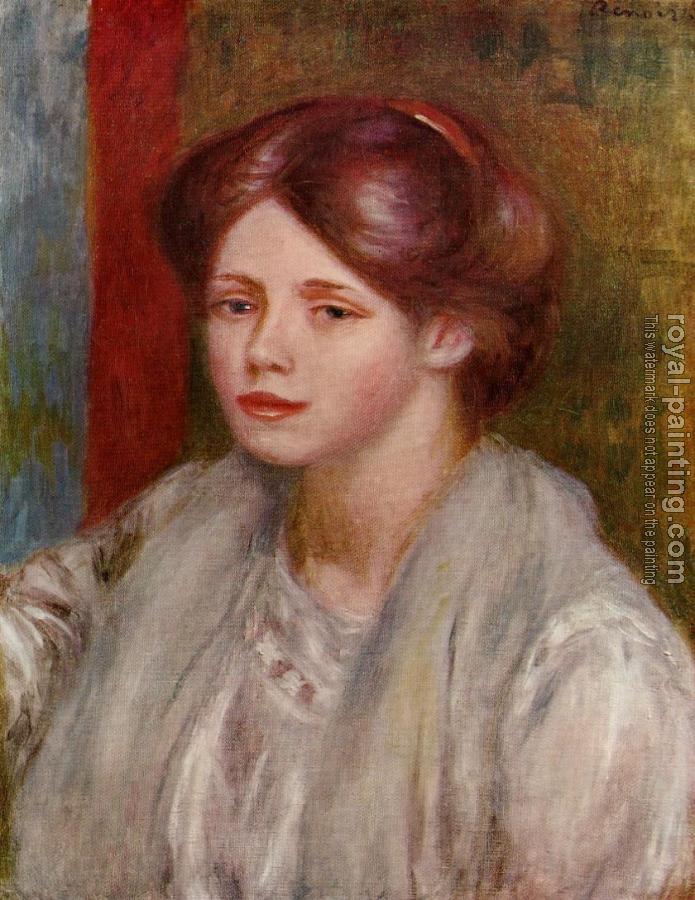 Pierre Auguste Renoir : Portrait of a Young Woman II